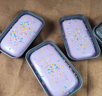 Jouet Squishy en Mousse PU, Gâteau Réaliste en Pâte de Taro Violette, à Remontée Lente, Satisfaisant ASMR