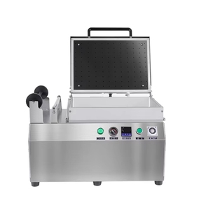 HVT-320TS Voor 2 Trays Kippenvis Afdichting Machine Lade Film Sealer Vacuüm Verpakking Automatische Vacuüm Huid Machine - Product Image 2