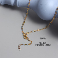 Collier Chaîne PVD Or 18K Acier Inoxydable Pendentif Chaîne Maille Serpent Cubaine Étanche
