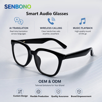 Lunettes Audio Intelligentes GM80 : Traduction IA, Appels Mains Libres, Stéréo HiFi, Contrôle Tactile, Idéales Sport, Conduite, Extérieur, IPX-4