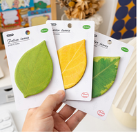 Notes adhésives créatives en forme de feuille d'alien, multi-usages, style Instagram, pour étudiants et bureau, messages/rappels, 25 unités