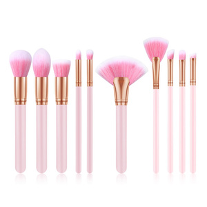 Haute Qualité 10pcs Cheveux Synthétiques Accessoires Cosmétiques Logo Personnalisé <span class=keywords><strong>Ducare</strong></span> Pinceau De Maquillage Ensemble D'étiquette Privée - Product Image 1