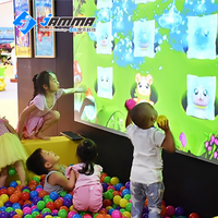 Parc d'attractions pour enfants, système de jeu interactif avec projecteur tactile, jeux de projection murale, projection interactive de sports