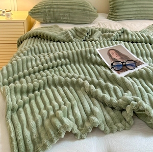 Manta nórdica desechable de fibra de leche gruesa para invierno, fibra de poliéster tejida para niños, alfombrilla para siesta, funda para sofá de oficina, manta de <span class=keywords><strong>franela</strong></span> para el hogar - Product Image 4