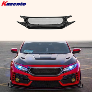 Pour Honda Civic Type R FK8 JS 2017 et modèles suivants, calandre avant en carbone (FC1/FK7 nécessitant une découpe) - Product Image 1