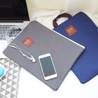 Sac de rangement A4 multi-couches à fermeture éclair, pochette portable pour iPad et ordinateur portable, mallette en toile Oxford, organiseur grande capacité