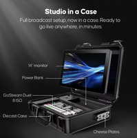 Osee GoStream Duet 8 ISO Kit Enregistreur et Lecteur de Diffusion en Direct Tout-en-un Professionnel 4 HD/SDI Commutateur Vidéo Multi-Caméras en Aluminium 14 pouces