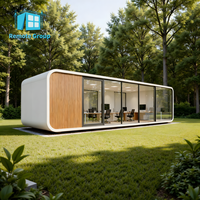 Chine la plus professionnelle moderne 20 pieds 40 pieds pliable extérieur Apple Pods cabine conteneur maisons avec 2 chambres sur roue