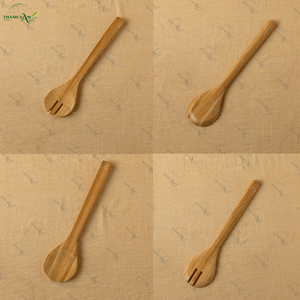 Vente en gros personnalisable couleur écologique bambou ustensiles de cuisine ustensiles de cuisine ensemble support cadeaux nouveauté conception durable - Product Image 6