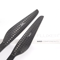 Paire d'hélices à rotation inverse en fibre de carbone ultra-légère FLUXER 28x8,4 pouces pour drone UAV