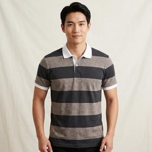 Piqué de algodón puro 100% para camiseta de polo Estilo formal Impreso personalizado y hilo teñido de varios colores Precios bajos en la India - Product Image 3