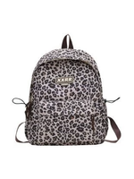 Sac à dos tendance pour femme, style européen et américain, imprimé léopard, imperméable, résistant à l'usure, en polyester, pour l'école, automne-hiver