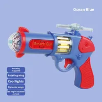 Jouet électronique pour enfants pistolet de Projection sonore et lumineuse colorée pistolet mitrailleur lumineux manuel cadeau pour garçons