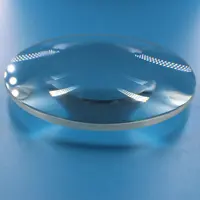 Vidrio óptico de 150mm 200mm de diámetro plano convexo spheical lente