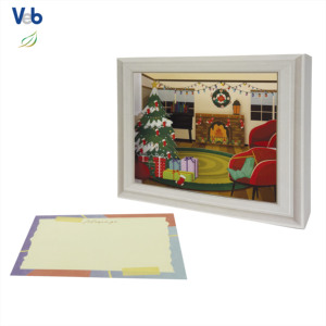 Foldable 3D Pop Frame Box <b>Christmas</b> Home Funfair <b>Card</b> Eco Friendly <b>Handmade</b> Customized Professional Designers Thank You <b>Card</b> - Product Image 3