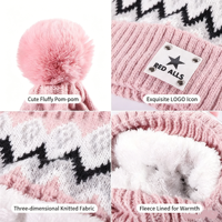 Set Topi dan Syal Rajut Termal Musim Dingin Premium One Piece, Bahan Plush Lembut, Desain Berkerudung Elastis, Pola Solid, Ukuran Dapat Disesuaikan