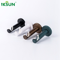 Accessoires durables de rideau de support de poteau de rideau d'extrusion d'alliage d'aluminium d'IKSUN