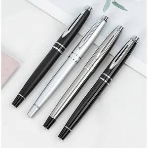 Luxus geprägtes Logo Metall Roller Pen Custom ized Business Geschenk Gel Tinte Metallstift für Büro