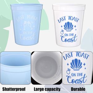 Vasos Reutilizables Personalizados de PP de Grado Alimenticio de 16 oz/450 ml con Logotipo, Diseño Clásico para Bodas, Fiestas, Eventos, Promociones - Product Image 5