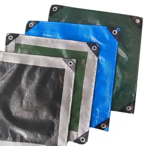 Waterproof Poly Tarp TERPAULIN DARK GReEN with EYES Holes 10 x 16 meters Tarpaulin