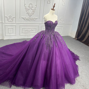 Jancember 9917-1 <b>Purple</b> Glitter Sweetheart Prom Evening Ball Gowns <b>Party</b> <b>Dress</b> - Product Image 3
