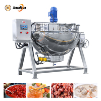 Marmite industrielle à double enveloppe 50-1000L en SUS304 pour confiture, pâte, garniture de haricots et soupes