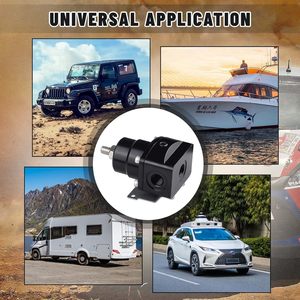 Efi 0-100psi nhiên liệu điều chỉnh áp suất Kit bỏ qua trở lại có thể điều chỉnh phổ nhôm AN6-6AN kết nối Đen tiêm van - Product Image 6