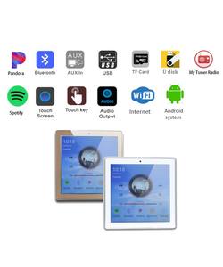 Amplificador de Audio Empotrable en Pared con Pantalla Táctil y Sistema Android de 2x25W, con Control Remoto Inalámbrico, Compatible con USB/SD/AUX/Bluetooth/Radio FM - Product Image 4