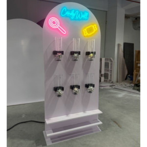 Nuovo Popolare Espositore per Caramelle a LED in Acrilico per Decorazioni di <span class=keywords><strong>Feste</strong></span> per Bambini con Supporto e Barattolo per Caramelle - Product Image 2