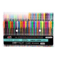 Lot de stylos gel scintillants 12 ou 48 couleurs en stock, marqueurs fluorescent 1,0 mm pour journal créatif, promotionnels en plastique