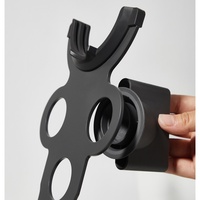 Support de rangement portable en métal à un seul niveau pour sèche-cheveux, sans installation, pour utilisation sur comptoir ou bureau