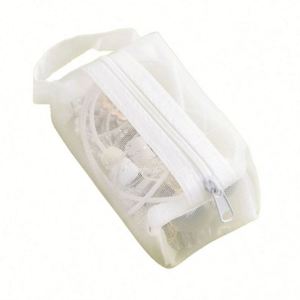Hot Sale <b>Mini</b> Coin <b>Storage</b> Bag Transparent Mesh Organizer Bag Small Pouch for Key Lipstick - Product Image 2