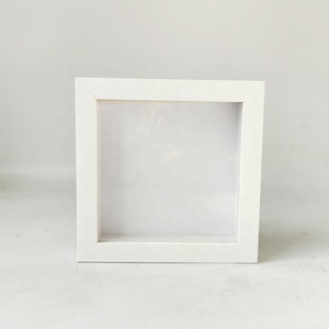 Groothandel Klein Formaat Vierkant 6X6 8X8 10X10 Inch Ps Witte Schaduwbox <span class=keywords><strong>Frames</strong></span> Met Glas - Product Image 1