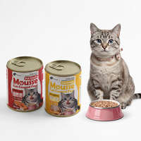 Nourriture humide pour chats SYAAO Mousse au saumon 85g 170g 350g 400g, riche en protéines, pour chats de tous âges