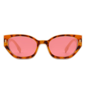 Dawnmist - Occhiali da sole geometrici retrò rotondi irregolari a occhio di gatto stretti - Product Image 4