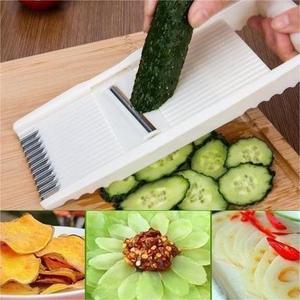 Coupe-légumes Râpe à pommes de terre et à carottes Lame en acier inoxydable Épluche-fruits Hachoir <span class=keywords><strong>Presse</strong></span>-ail <span class=keywords><strong>Manuel</strong></span> Cuisine de haute qualité - Product Image 3