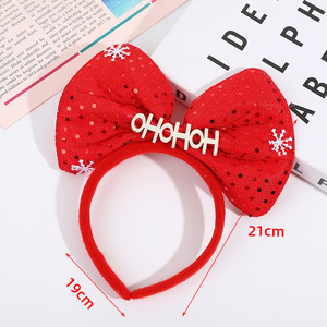 Diadema navideña de dibujos animados con cuernos de ciervo, accesorios para el cabello con diseño de árbol de Navidad, adecuados para que niños y niñas asistan a fiestas - Product Image 2