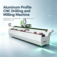 Routeur CNC de copie 3 axes entièrement automatique à double broche de 4000 mm pour la fabrication de profilés en aluminium et de fenêtres en PVC, machine de perçage et de fraisage CNC