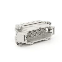 HE-016 Heavy Duty 500V 16A 16 broches borne à sertir haute connecteur électrique prise étanche insérer PC pour modèle de puissance
