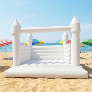 Château gonflable commercial blanc pour <span class=keywords><strong>la</strong></span> location <span class=keywords><strong>de</strong></span> fêtes et mariages - Product Image 5