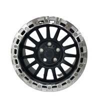 Ruedas Geruida S3-00019 18-24 para Jeep Wrangler, Personalizadas en Negro Mate con Borde Mecanizado, Diseño Multirradio Profundo, Estándar DOT, Garantía de 6 Años