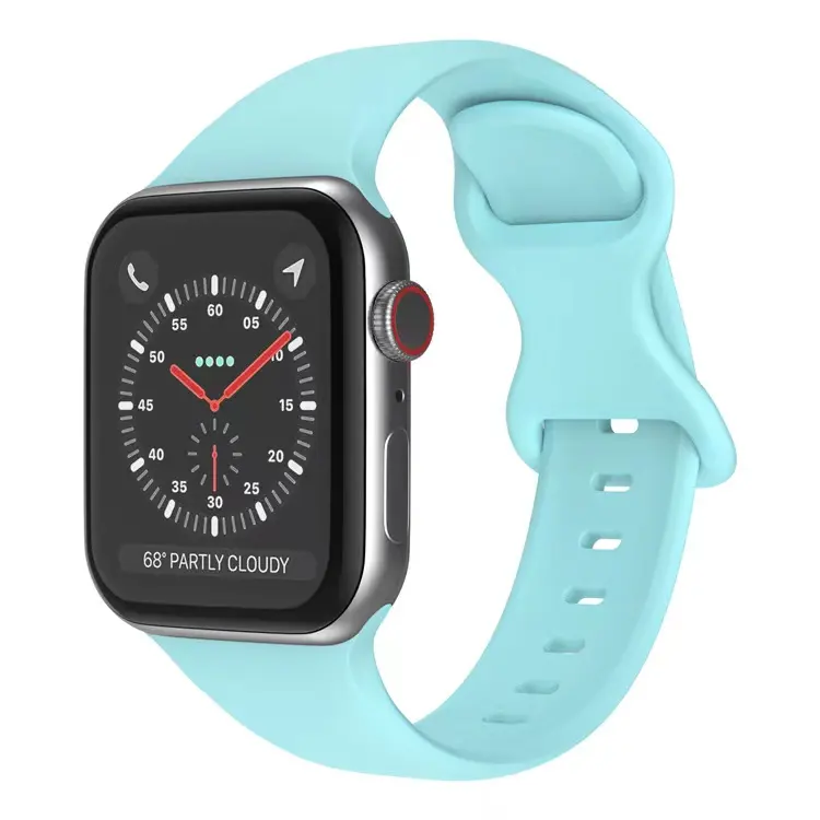 Silicone Sport Band For Apple Watch Series 7 6 5 4 3 Watch band Bracelet Rubber Wrist Bands For Apple Watch 7 42mm Strap