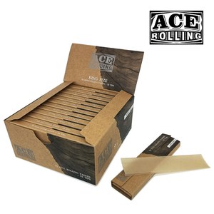 Papel de Liar ACE Marrón Tamaño King Size al por Mayor con Puntas de Filtro, 32 Paquetes de Papel y Caja de Embalaje Personalizada con Logotipo - Product Image 4