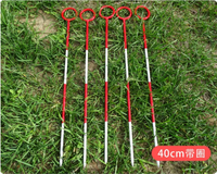 Outil de mesure pour chantier : Tige de référence pour échantillonnage, tige rouge et blanche à brancher