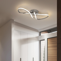 Lustres LED modernes en argent pour salon, chambre, cuisine, chambre d'enfant, éclairage intérieur, lampe de plafond simple et moderne