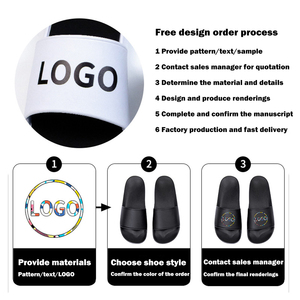 Comodi colori multipli Logo personalizzato PVC per interni ed esterni pantofole scivoli sandali per uomo <span class=keywords><strong>e</strong></span> donna Custom slide - Product Image 4