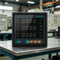 Compteur d'énergie triphasé Ydkz SEM9220, classe 0.5, entrée CT PT 5A 6A, RS485 Modbus-RTU, compteur de panneau 96x96 72x72mm