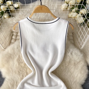 Abito Estivo Casual Senza Maniche in Maglia Stile Semplice - Product Image 3