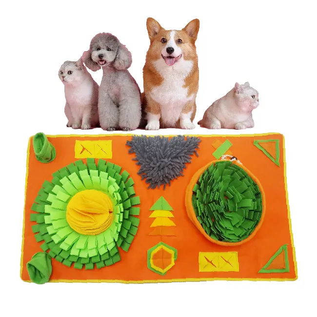 2023 vente chaude tapis de reniflement pour animaux de compagnie tapis de formation de reniflement de nourriture lente pour chiens jouets interactifs pour chiens