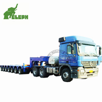 Remorque modulaire à plateau bas multi-essieux grande capacité pour le transport d'équipements lourds